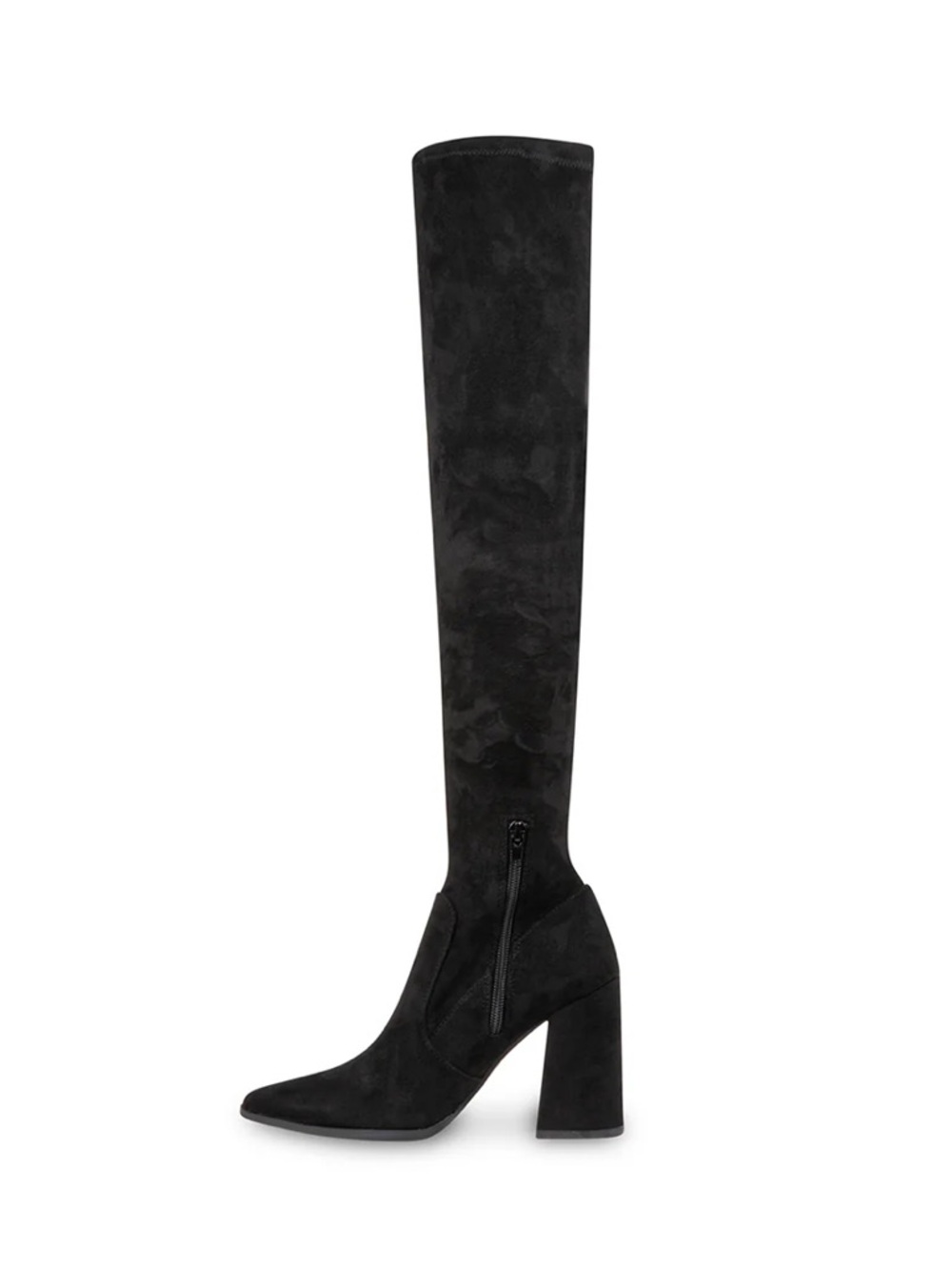 Steve Madden Black Over-the-Knee Block Heel Boots